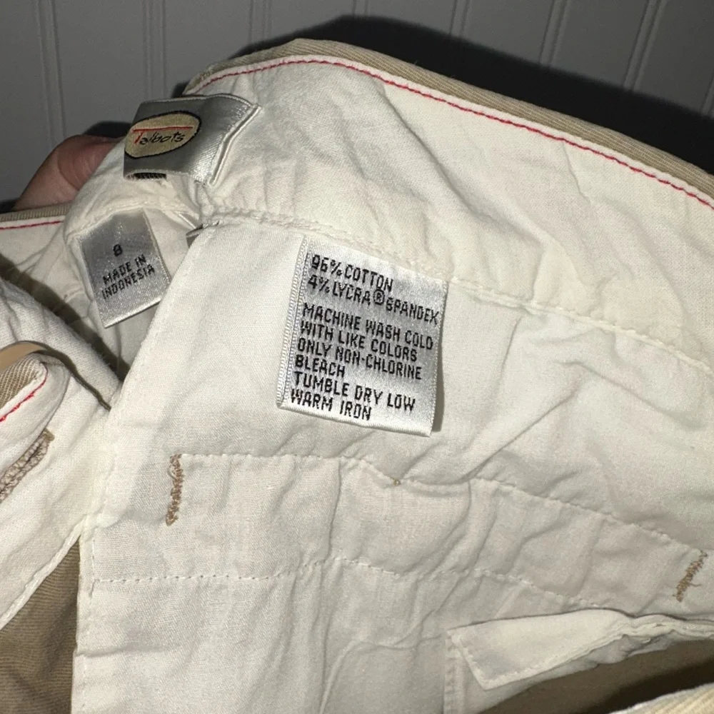 Vintage Talbots Classic Khaki Dress Pant| Size 8 Stretch - Picture 5 of 5
